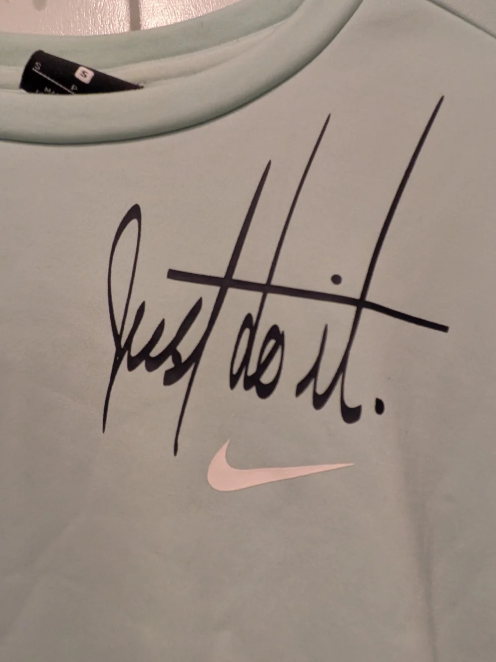 Nike Women's Mint Green 'Just Do It.' Crewneck Sweatshirt